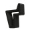 Versatile Door Stop Wedges Slip Proof Base Durability-Black 1