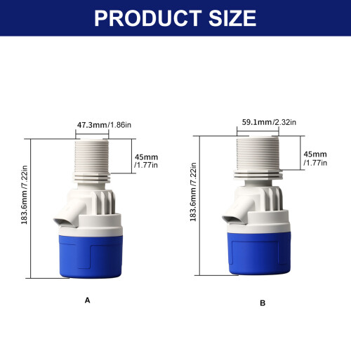 Automatic Water Flows Regulator High Flows Float-1.5 inches 2