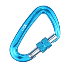 Aluminum Alloy Climbing Carabiner Suspension Swing-Sky blue