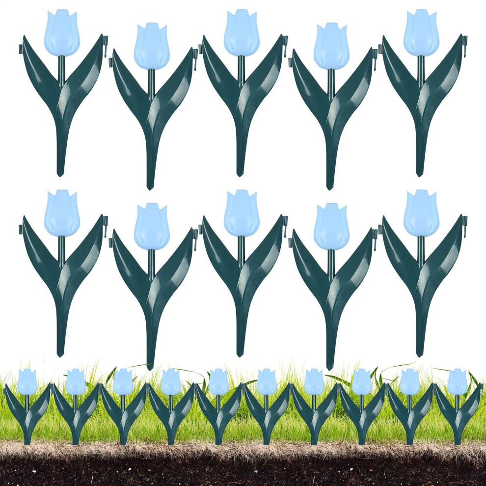 Short Fences For Gardens Decorative Garden Edging Border Fence For Pool Area Pet Enclosure Front Yard Backyard Blue 9339159004005