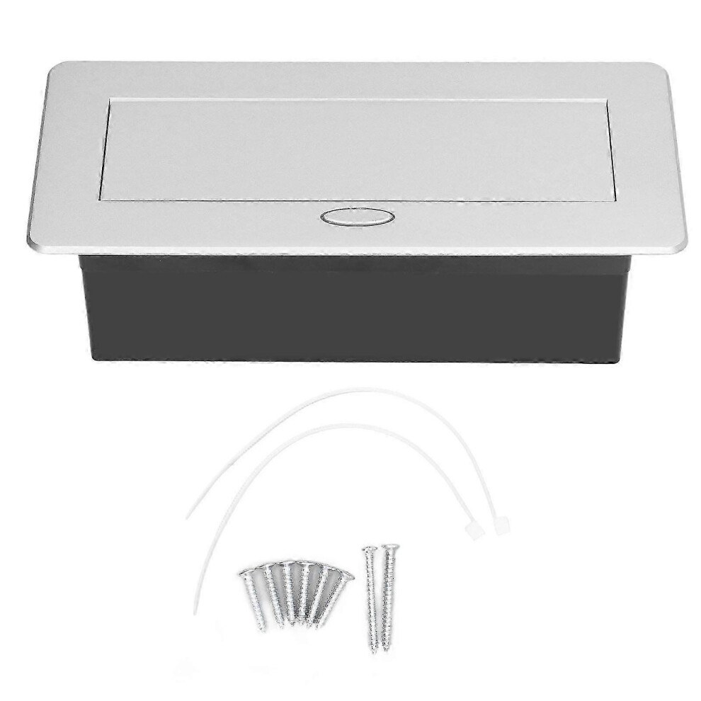Kikidex (As Show, One Size) Floor Electrical Outlet Embedded Desktop Pop Up Power Socket Cover Box Kit Eu Standard 250V 16A