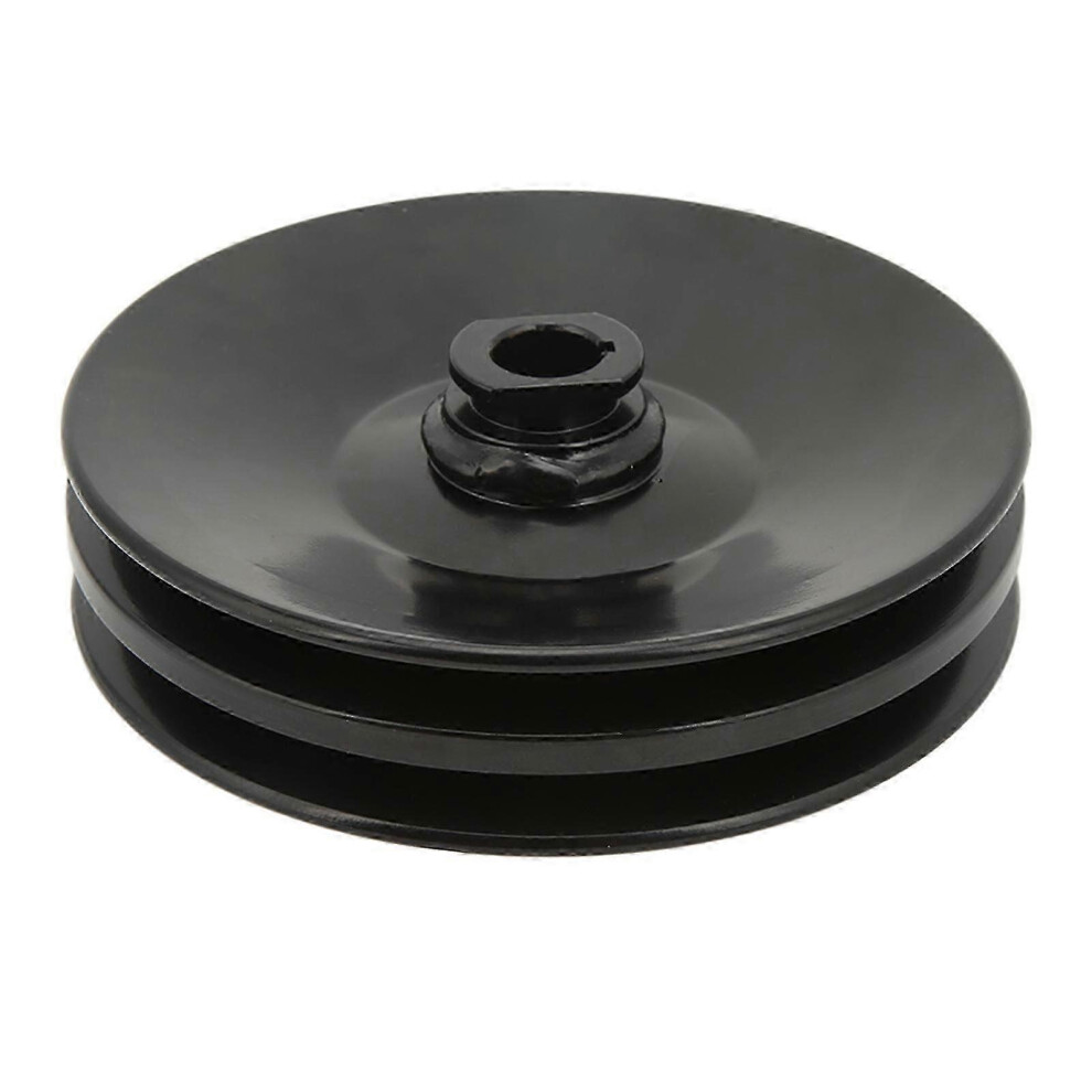 Kikidex (As Show, One Size) Double Groove Power Steering Pump Pulley 5/8In Keyway Shaft 86 01975 R Replacement For Chevy Sbc Bbc 350 454 Engine Yemaa