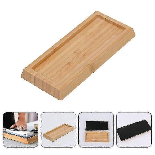 (As show, One size) Bamboo Whetstone Stand Sharpening Stone Holder Kitchen Whetstone Holder 2