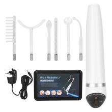 Ozone Disinfection Facial Skin Tightening High Frequency Facial Wand Scar Reduction with4Different Tubes Promote Blood Circulation and Collagen