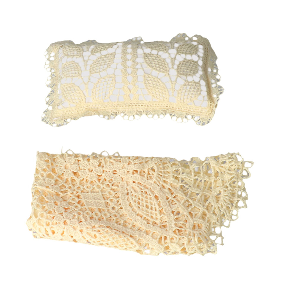 Baby Photography Blanket Pillow Set 55Cm Round Photo Studio Props Beige 7901358042991