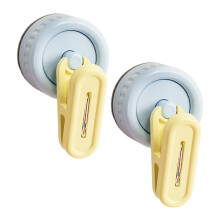 Suction Adhesive Wall Clip Strong Waterproof-Blue and yellow