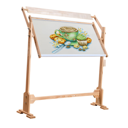 Adjustable Wood Embroidery Stand With Rotating Frame For Crosses