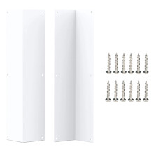 2 Stück rostfreie Metall-Wandeckenschützer für-weißes Aluminium