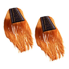 Fringed Epaulettes Decorative Shoulder Epaulet For Jackets-Gold