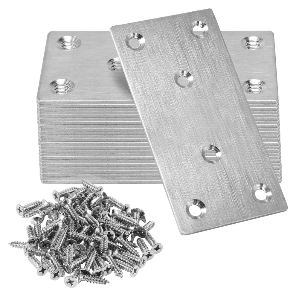 20Pcs Metal Straight Brackets Repairing Mending Plate-100X50mm 7754000279104