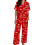 Weihnachts-Pyjamas, zweiteiliger Weihnachts-Pyjama mit-dered S 1