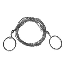 Survival Wire Saw 2 M Length Steel Chain Wire Saw Camping Outdoor Emergency Rescue Gear