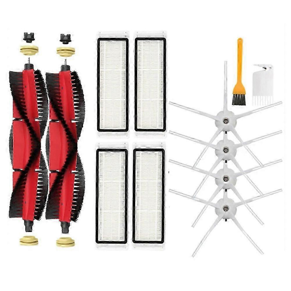 Kikidex (As Show, One Size) Replacement For E5 S5 Max S6 Maxv Robot Vacuum Hepa Filter Main Side Brushes