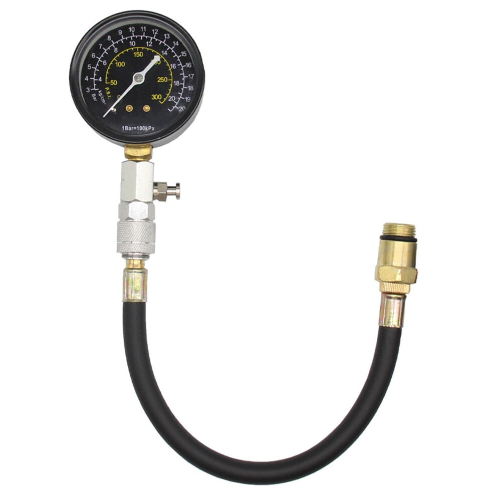 Compression Tester 10-Piece 0-300 Psi Small Engine Cylinder Tool For Cars Motorcycles Lawn Mowers High-Accuracy Gauge 9339159004708