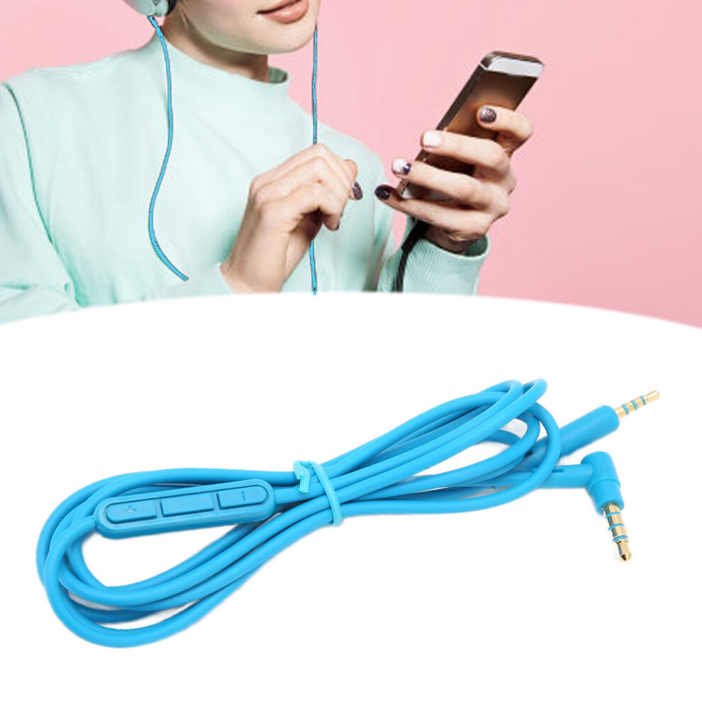 Replacement Audio Cable With Mic For Qc25 Qc35 Headphones, 1.45M Blue 6941358043322