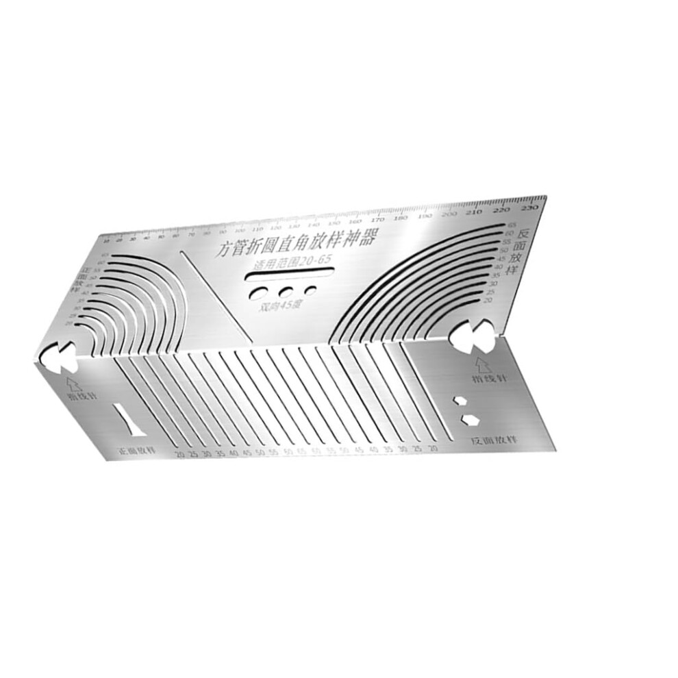 Multi-Functional Marking Tool Angle Marking Tool Marking Ruler Parallel Line Drawing Tool For Metal Working And Welding 9354506696085