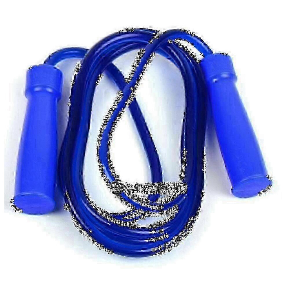 Kikidex (As Show, One Size) Heavy Rubber Bearing Skipping Rope Blue