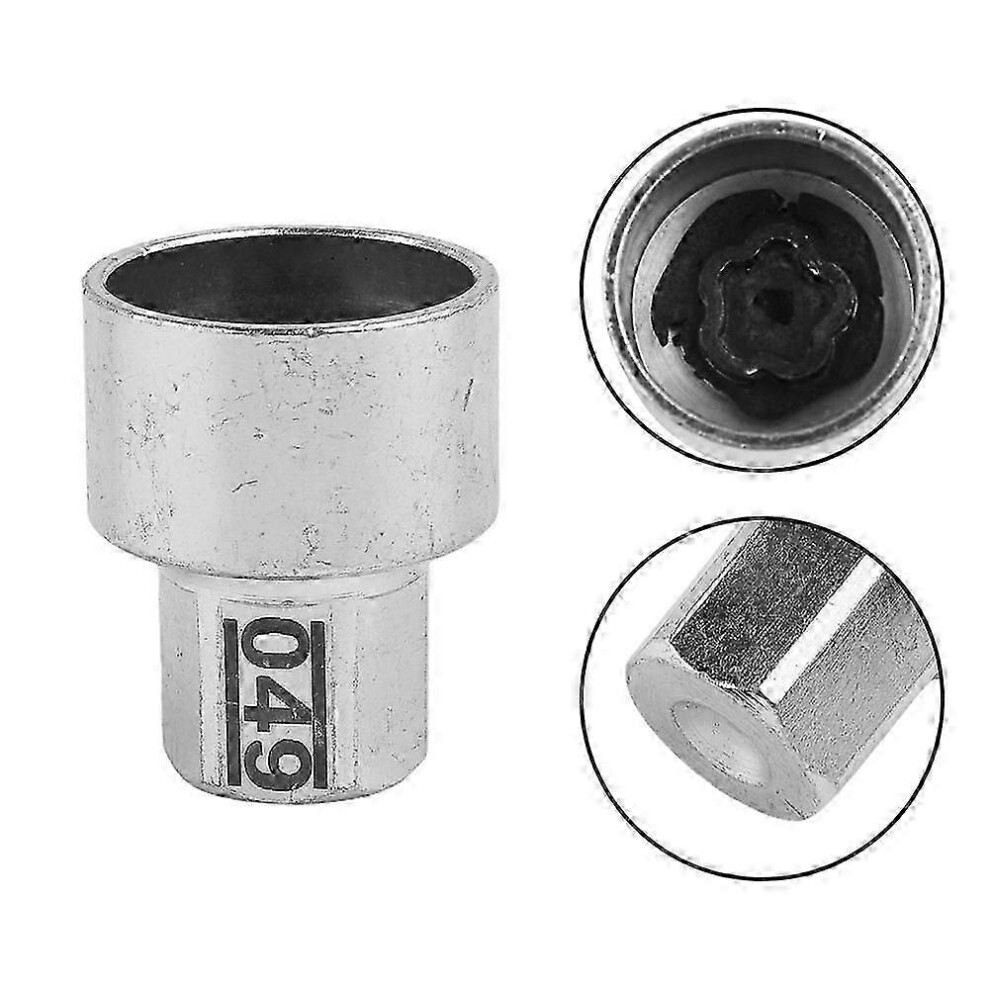 Kikidex (As Show, One Size) Tire Wheel Lock Anti-Theft Screw Lug Nut Bolt 49 Removal Key Socket For Bmw F12 Tire Wheel Lock Anti-Theft Screw Lug Nut Bolt