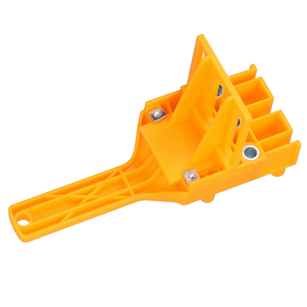 Handheld Dowel Jig, Abs, Yellow, 6Mm-10Mm, Woodworking Guide 8381358044024