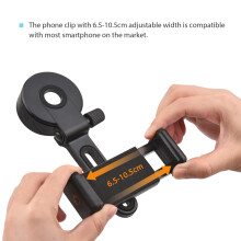 75 g Clip adattatore per telefono 6,5-10,5 cm Telescopi neri
