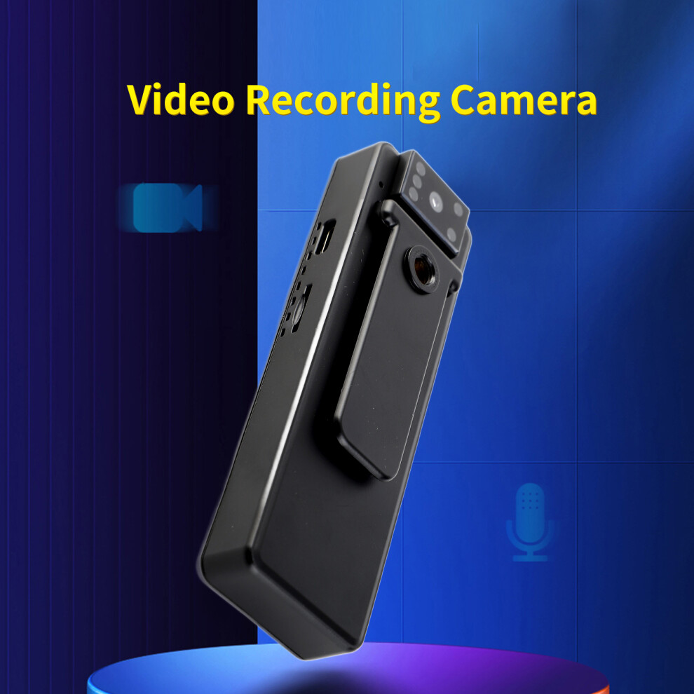 1080P Wearable Hd Security Camera - 11H Continuous Recording, 8G-256G Storage, Black 6911358044322