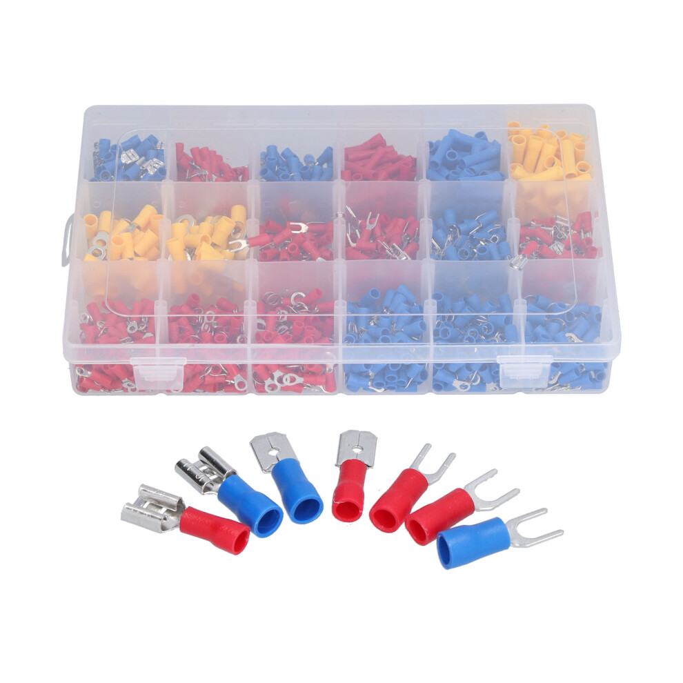 Automotive Marine Electrical Terminals 1200 Pcs Insulated Wire Connectors Kit 8421358045444