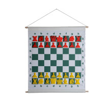 BEMUTATÓ SAKK-KÉSZLET - MÁGNESES (sakktábla + bábuk + zsák)