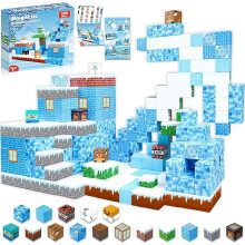 (Ice&Snow World(100pcs)) Magnetic Building Blocks for Kids,Toys for Kids Ages 3-10 Birthday Gift