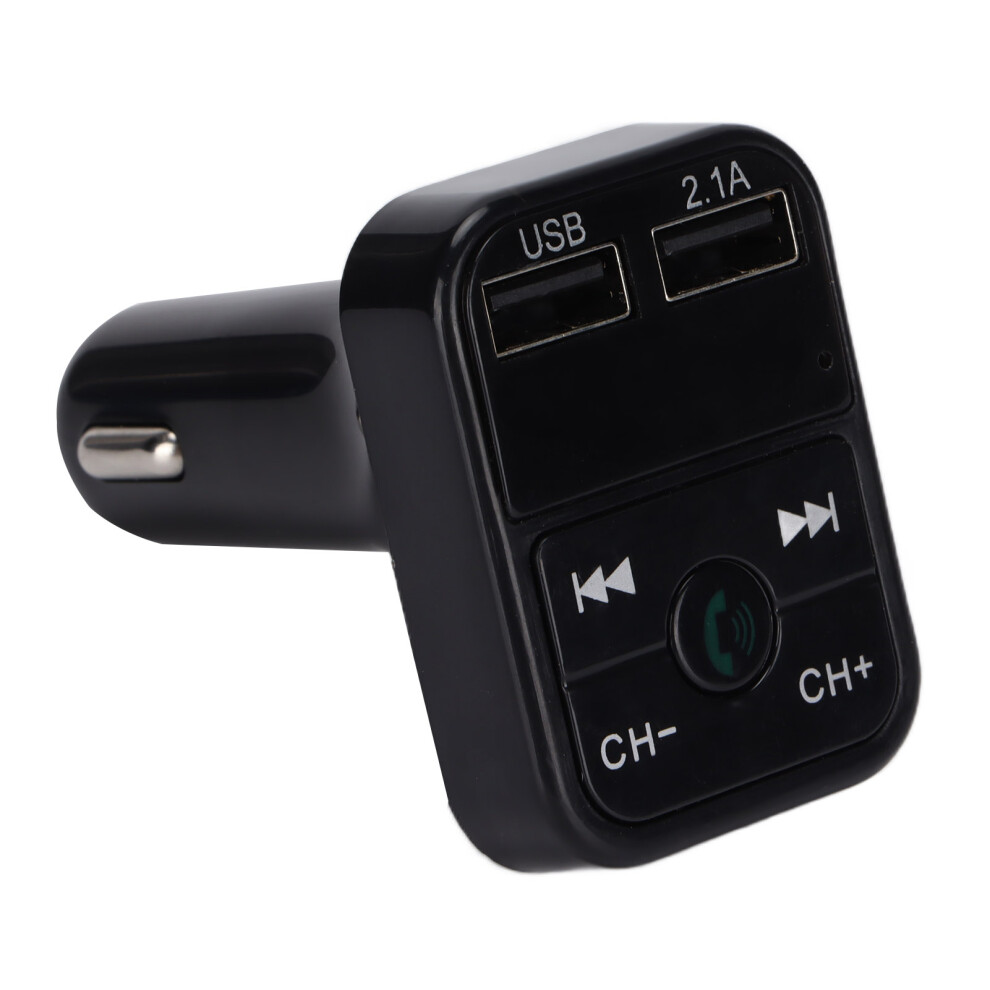 Car Fm Transmitter Bluetooth 5.0 With Dual Usb Charger, Mp3 Player, Black 5021358048129