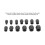 13-Piece Impact Nut Extractor Set, Chrome Vanadium Steel, Black 3