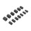 13-Piece Impact Nut Extractor Set, Chrome Vanadium Steel, Black 15
