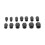 13-Piece Impact Nut Extractor Set, Chrome Vanadium Steel, Black 14