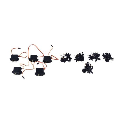 5 Sätze 55G Servomotor und Arme 180-Grad-Winkel 2
