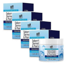 (4PCS)1-5x Seborrheic Dermatitis Cream, Anti Fungal Shampoo, Scalp Treatment for Psoriasis, Folliculitis, Dry Scalp, Anti-Itch, Sooth