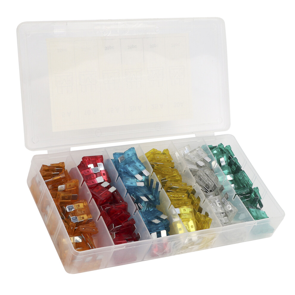 200Pcs Car Blade Fuses Set, 5A-30A, 19Mm Universal Kit 9431358049167