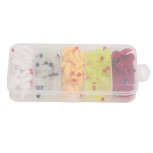 125pcs Box Soft Lure Worms - Luminous Glow for Bass Night Fishing