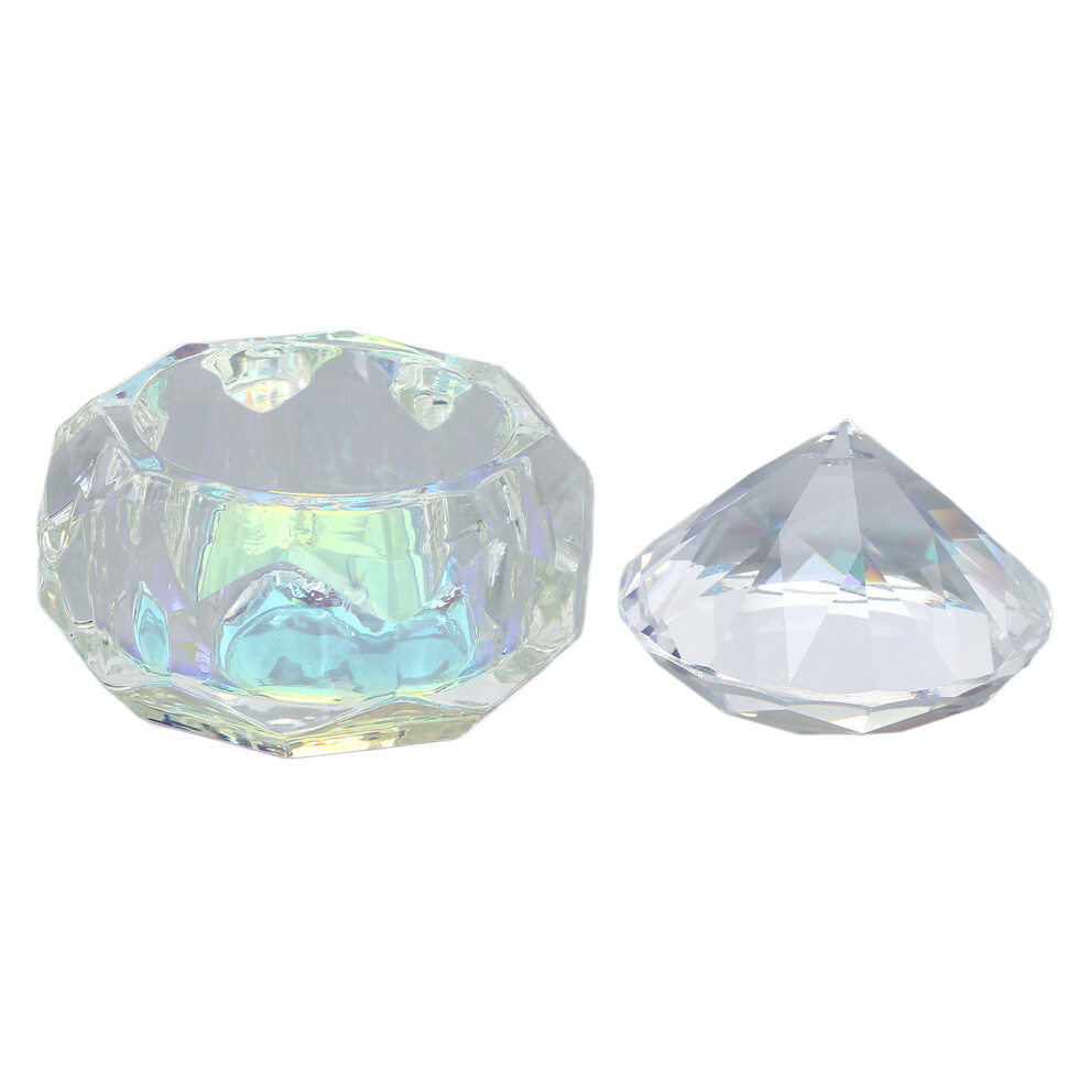 Crystal Glass Nail Acrylic Liquid Cup, 6cm Diameter, Portable