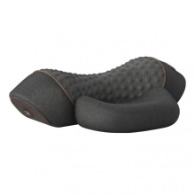 (Single, Gray) Neck Support Pillow Vibrating-Shiatsu Masage Pillow for Relax
