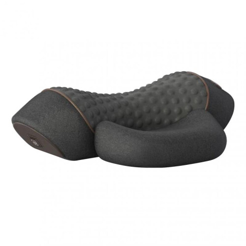 (Single, Gray) Neck Support Pillow Vibrating-Shiatsu Masage Pillow for Relax