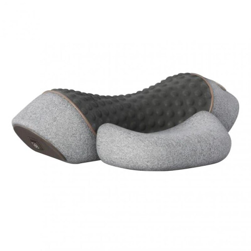 (Single,Space Gray)Neck Support Pillow Vibrating-Shiatsu Masage Pillow for Relax