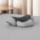 (Single,Space Gray)Neck Support Pillow Vibrating-Shiatsu Masage Pillow for Relax 3