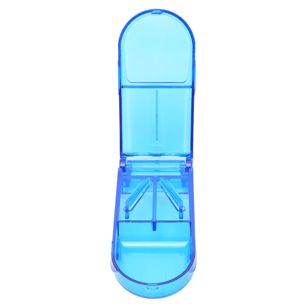Portable Pill Cutter and Splitter with Storage Box for Travel & Elderly