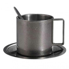 (280ml, B Retro Style 3pcst) Stainless Steel Coffee Mug Set Advanced Double-Wall Vacuum Insulation Ideal for Daily Use