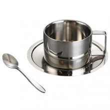 (200ml, B Silver 3pcs) Stainless Steel Coffee Mug Set Advanced Double-Wall Vacuum Insulation Ideal for Daily Use