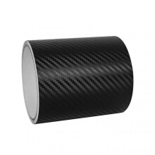 (5 M, Black 10cm) Self adhesive 3D carbon fiber sheet Durable, Waterproof & UV Resistant. Car Styling Transformations