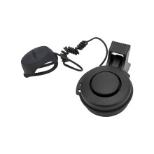 Wasserdichte, wiederaufladbare USB-Bike-Hupe 110-120dB, Schwarz, für Mountain, Straße, Scooter