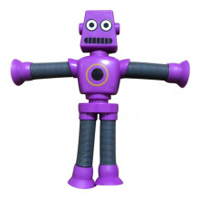 (Purple) Suction Cup Robot Toy, Cute Cool Decompression Toy, Poseable Decompression Toy, for Toddlersfor Boys