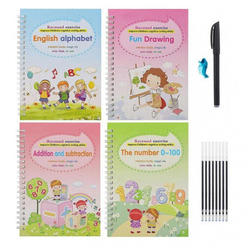 (B) Grooved Handwriting Workbooks for Kids Develops Essential Fine Motor Skills. Homeschooling essential