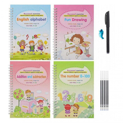(C) Grooved Handwriting Workbooks for Kids Develops Essential Fine Motor Skills. Homeschooling essential