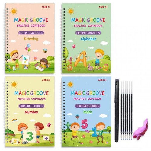 (D) Grooved Handwriting Workbooks for Kids Develops Essential Fine Motor Skills. Homeschooling essential